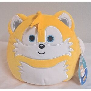 Squishmallows Tails Sonic The Hedgehog Plush 8" Yellow Fox W/ Tag